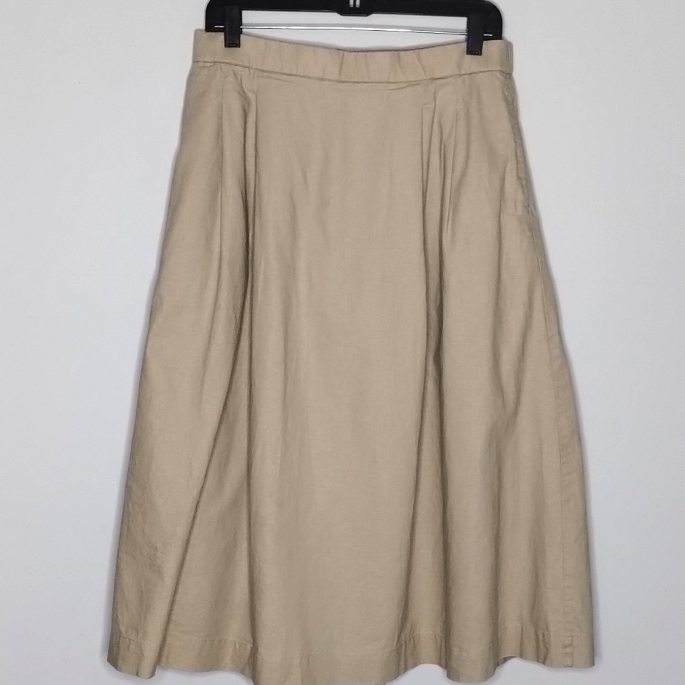 Marimekko Beige A-Line Skirt